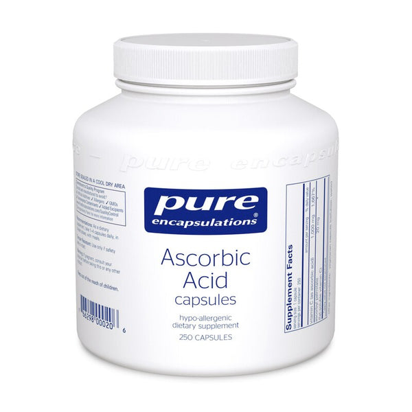 Ascorbic Acid 1 gram - 90 Veg Capsules | Dietary Supplement | Pure Encapsulations