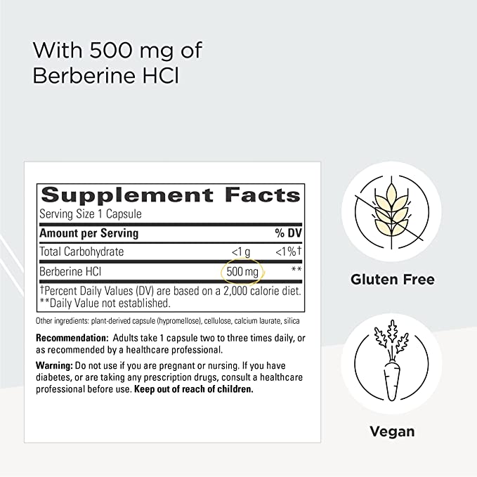 Berberine - 60 Veg Capsules | Herbal Supplement | Integrative Therapeutics
