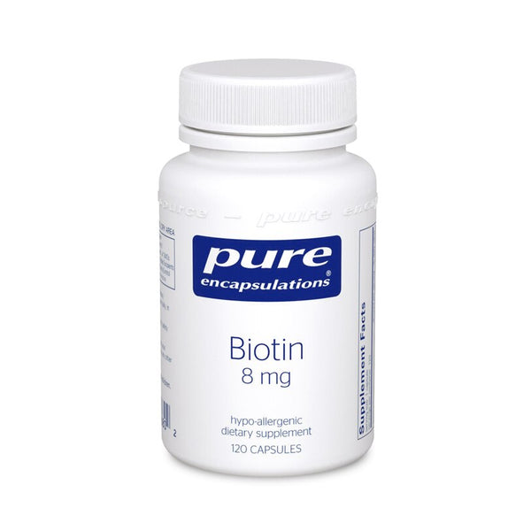 Biotin 8 mg - 120 Veg Capsules | Dietary Supplement | Pure Encapsulations