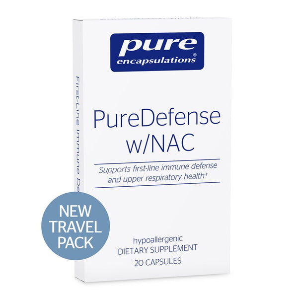 PureDefense w/NAC travel pack - 1 blister pack (20 capsules) | Dietary Supplement | Pure Encapsulations