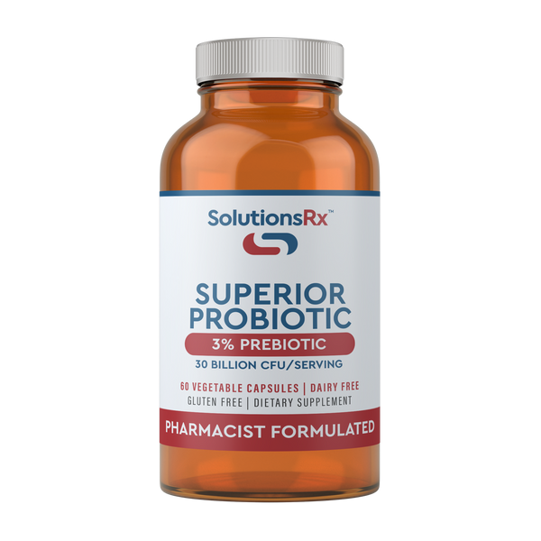 Superior Probiotic - 60 Vegetable Capsules | Gluten-Free Probiotic | SolutionsRx