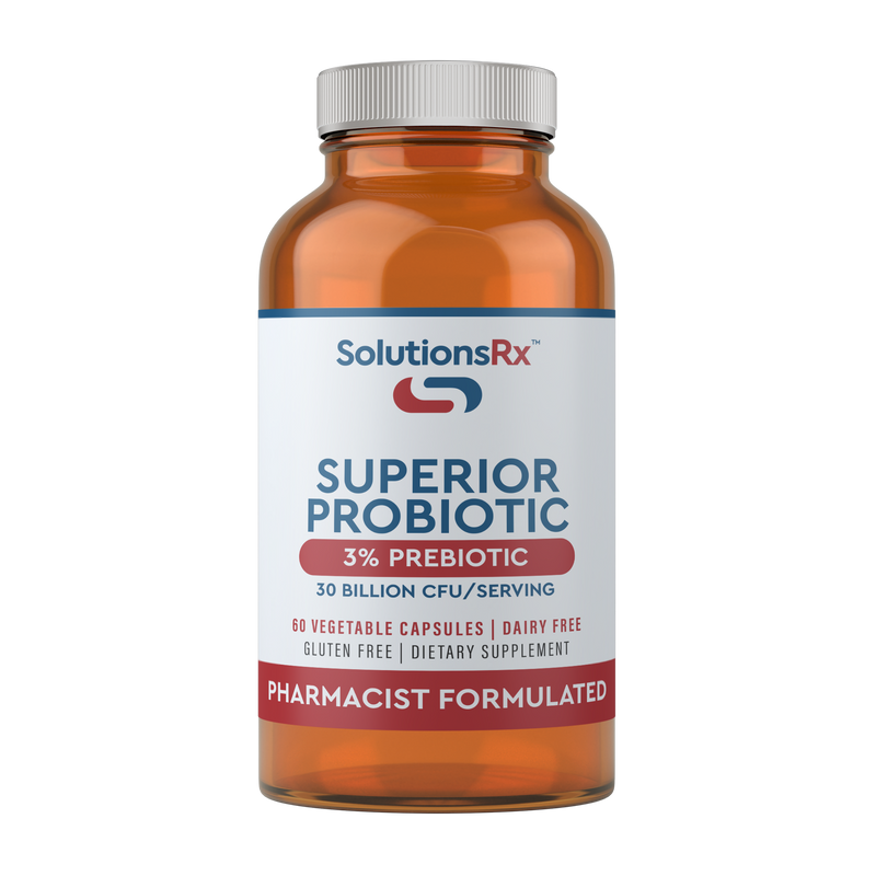 Superior Probiotic - 60 Vegetable Capsules | Gluten-Free Probiotic | SolutionsRx