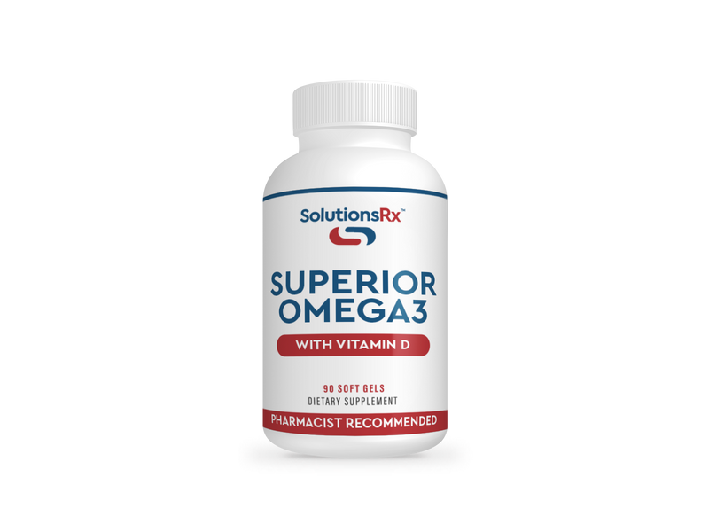 Superior Omega 3 With Vitamin D - 90 Soft Gels | SolutionsRx